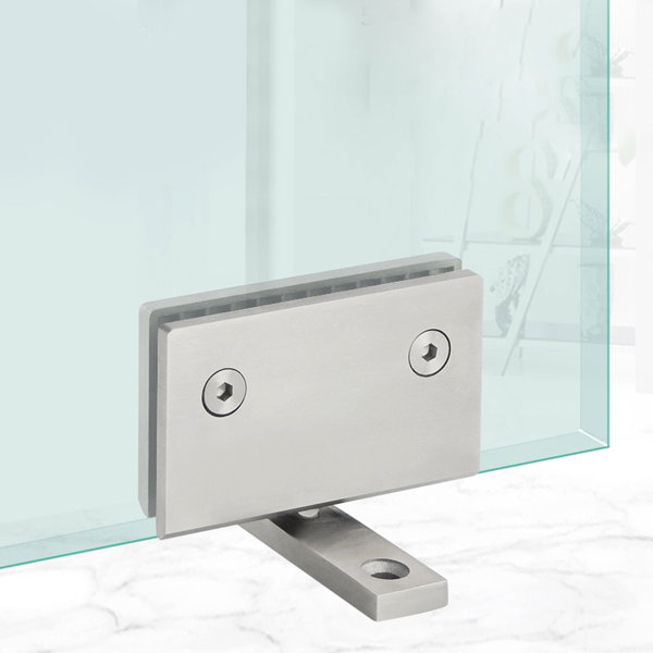 JOYDING Glass Door Pivot Hinge For Inset Doors Bathroom Shower Door Clamp 360º | Wayfair